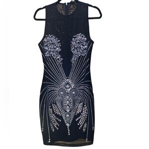 Krystal embellished black dress in large